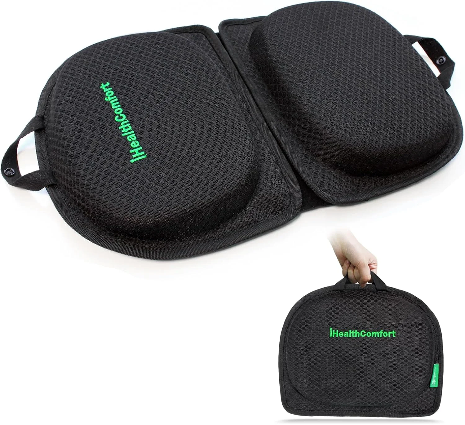 بالشتک صندلی مسافرتی کوچک، بالشتک فوم حافظه دار ژله ای قابل حمل و تاشو، بالشتک چند منظوره و محکم برای نشستن طولانی مدت و سفر رانندگی بالشتک صندلی مسافرتی کوچک، بالشتک فوم حافظه دار ژله ای قابل حمل و تاشو، بالشتک چند منظوره و محکم برای نشستن طولانی مدت و سفر رانندگی