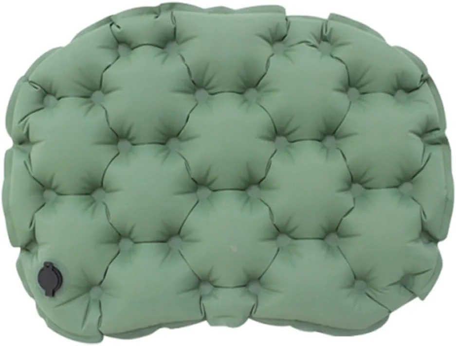 بالشتک صندلی بادی قابل حمل، بالشتک هوای ضد آب، تشک بادی برای کمپینگ، پیاده روی و کوله گردی - سبز