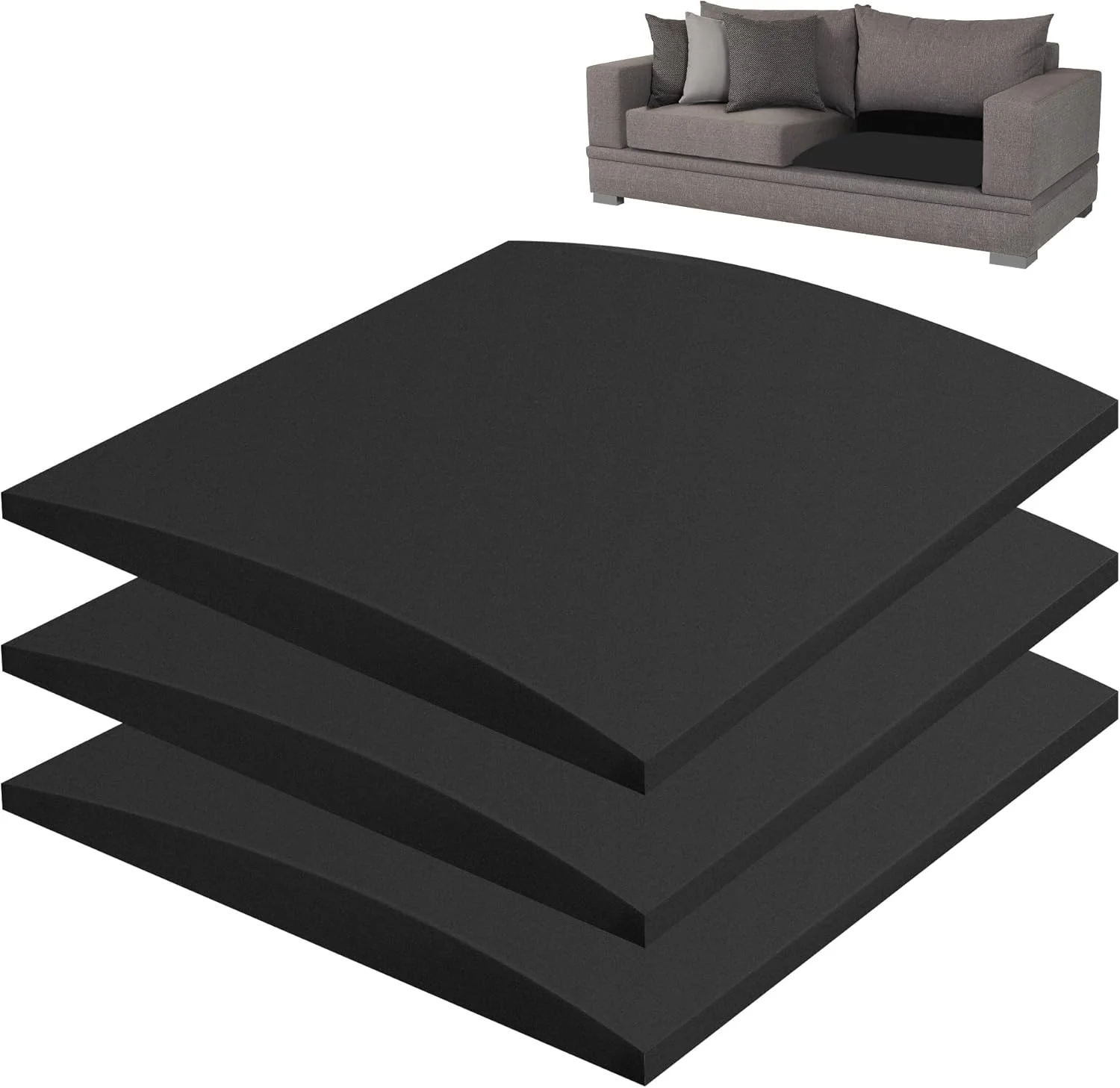 ۳ عدد فوم متراکم برای پشتیبانی از نشیمنگاه مبلمان، اندازه ۵۰ در ۵۰ سانتیمتر، مناسب برای مبل، کاناپه، صندلی دو نفره و صندلیها - پدهای جایگزین بادوام ضد افتادگی برای بازیابی راحتی و ثبات نشیمنگاه ۳ عدد فوم متراکم برای پشتیبانی از نشیمنگاه مبلمان، اندازه ۵۰ در ۵۰ سانتیمتر، مناسب برای مبل، کاناپه، صندلی دو نفره و صندلیها - پدهای جایگزین بادوام ضد افتادگی برای بازیابی راحتی و ثبات نشیمنگاه