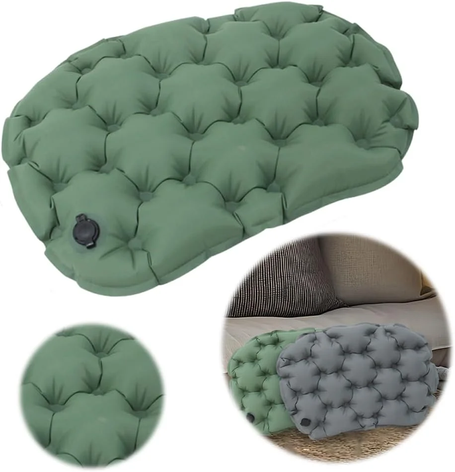 بالشتک صندلی بادی قابل حمل، بالشتک هوای ضد آب، تشک بادی برای کمپینگ، پیاده روی و کوله گردی - سبز بالشتک صندلی بادی قابل حمل، بالشتک هوای ضد آب، تشک بادی برای کمپینگ، پیاده روی و کوله گردی - سبز