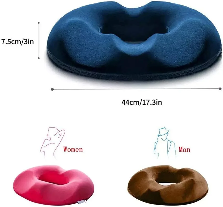 بالشتک دنبالچه گرد HZGLPX، بالشتک صندلی فوم بسیار راحت برای تسکین درد بواسیر، زخم بستر، دنبالچه، جراحی ارتوپدی پس از زایمان