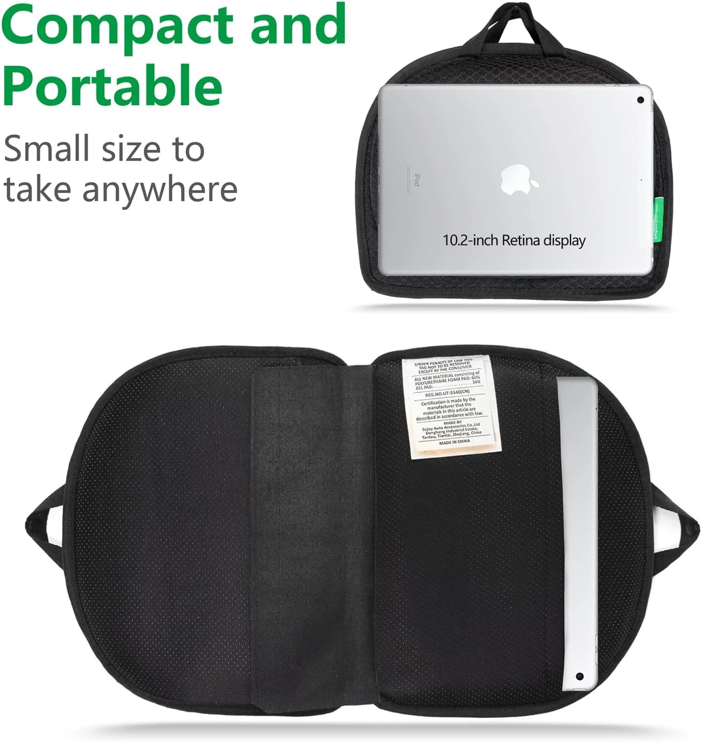 بالشتک صندلی مسافرتی کوچک، بالشتک فوم حافظه دار ژله ای قابل حمل و تاشو، بالشتک چند منظوره و محکم برای نشستن طولانی مدت و سفر رانندگی بالشتک صندلی مسافرتی کوچک، بالشتک فوم حافظه دار ژله ای قابل حمل و تاشو، بالشتک چند منظوره و محکم برای نشستن طولانی مدت و سفر رانندگی