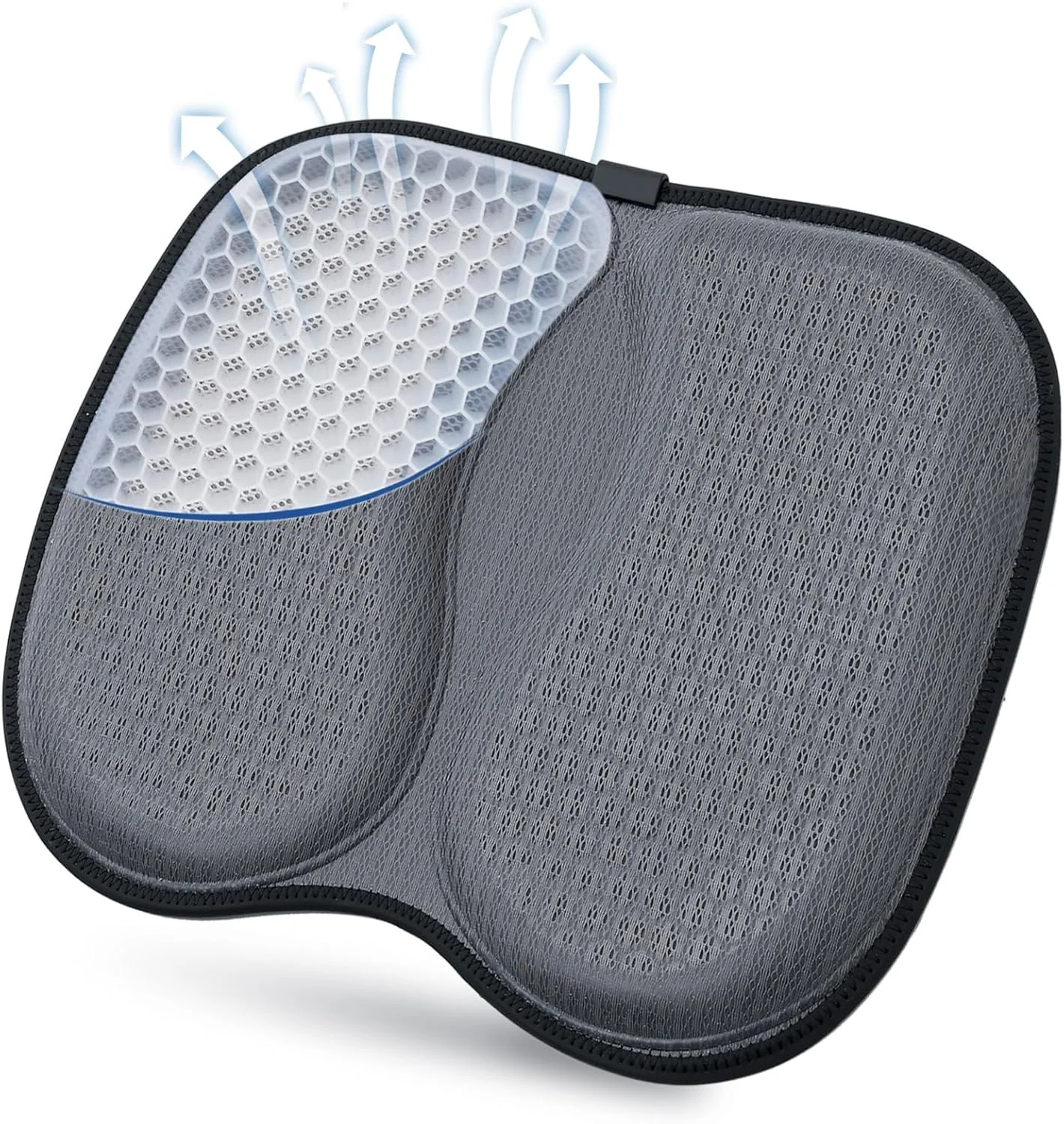 نشیمنگاه ژلهای KASTWAVE، طراحی ارگونومیک لانه زنبوری، نشیمنگاه تاشو برای تسکین درد سیاتیک، نشیمنگاه ضخیم و تنفسی برای نشستن طولانی مدت برای صندلی اداری، ماشین، ویلچر، سفرهای جادهای، خاکستری نشیمنگاه ژلهای KASTWAVE، طراحی ارگونومیک لانه زنبوری، نشیمنگاه تاشو برای تسکین درد سیاتیک، نشیمنگاه ضخیم و تنفسی برای نشستن طولانی مدت برای صندلی اداری، ماشین، ویلچر، سفرهای جادهای، خاکستری