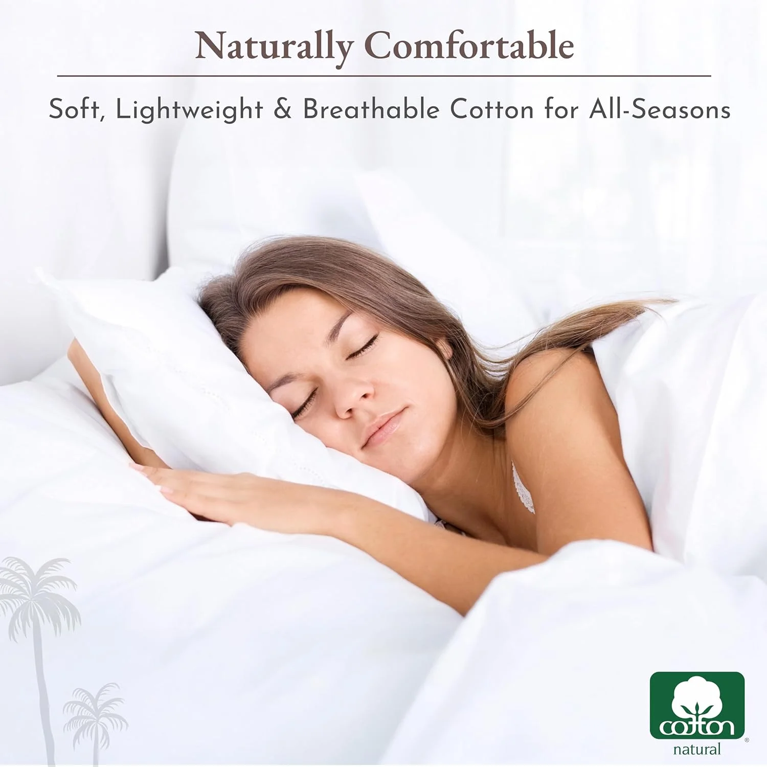 ست ملحفه کینگ سایز تخت خواب پنبه‌ای نرم کالیفرنیا دیزاین دن، دارای جیب‌های عمیق، ست ملحفه 4 تکه برای ملحفه‌های سفید، ملحفه‌های خنک کننده با بافت ساتن (سفید)