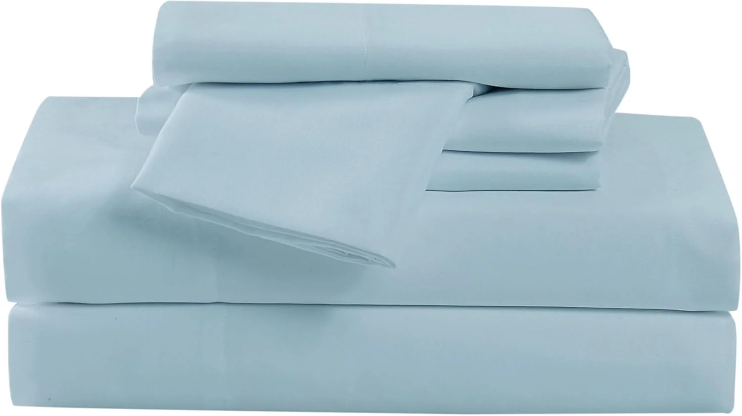 ست ملحفه 6 تکه پلی استر آبی رنگ CANNON Heritage، طرح رنگ ثابت، برای آقایان و بانوان، دارای گواهینامه Oeko-TEX