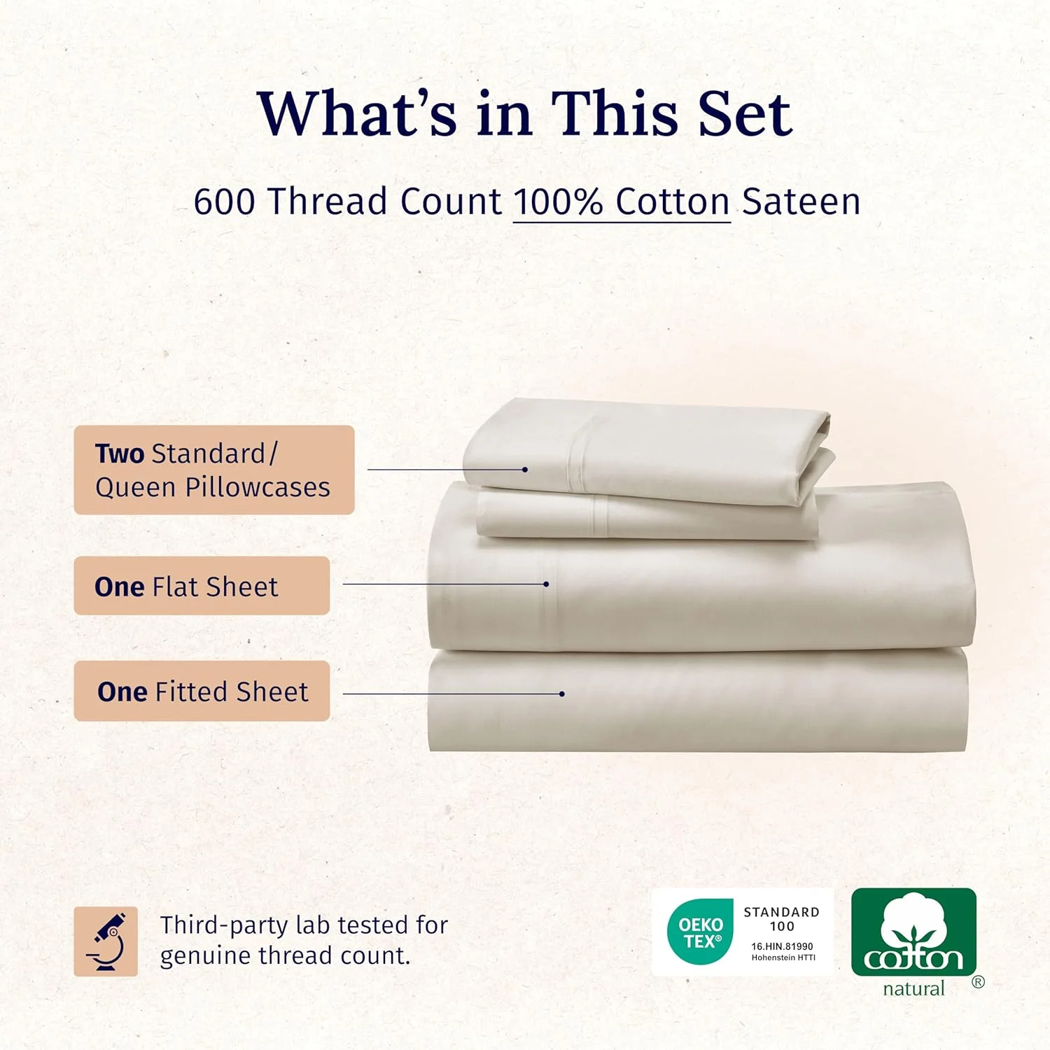 کالیفرنیا دیزاین دن - ست ملحفه لوکس سایز کوئین، 100% پنبه، بافت ساتن 600، جیب عمیق، ست ملحفه و روبالشتی نرم و لطیف 4 تکه (کوئین، عاجی) کالیفرنیا دیزاین دن - ست ملحفه لوکس سایز کوئین، 100% پنبه، بافت ساتن 600، جیب عمیق، ست ملحفه و روبالشتی نرم و لطیف 4 تکه (کوئین، عاجی)