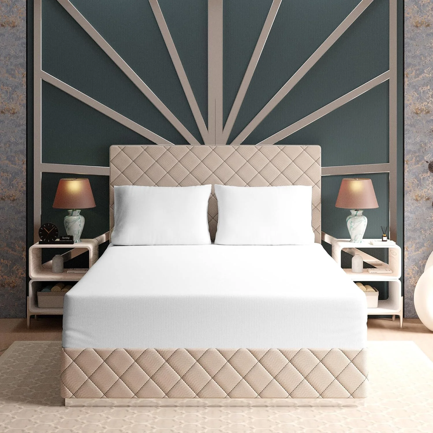 ملحفه کش دار سفید رنگ سایز کوئین COLOR SENSE با تراکم بافت 300، 100% پنبه، ابعاد 160x200 سانتی متر، ملحفه بسیار نرم و لطیف کوئین، 1 عدد ملحفه کش دار با بافت ساتین مقاوم در برابر چروک و دارای جیب عمیق