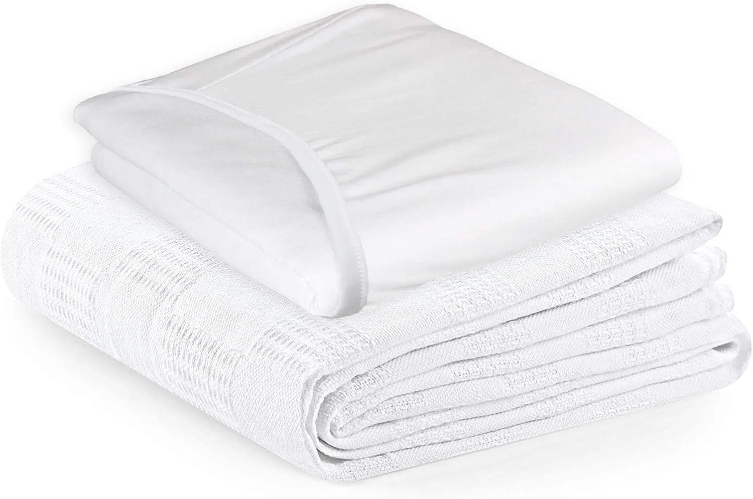 ست ملحفه بیمارستانی TL Care Health، شامل ملحفه کش دار و پتو، 2 تکه