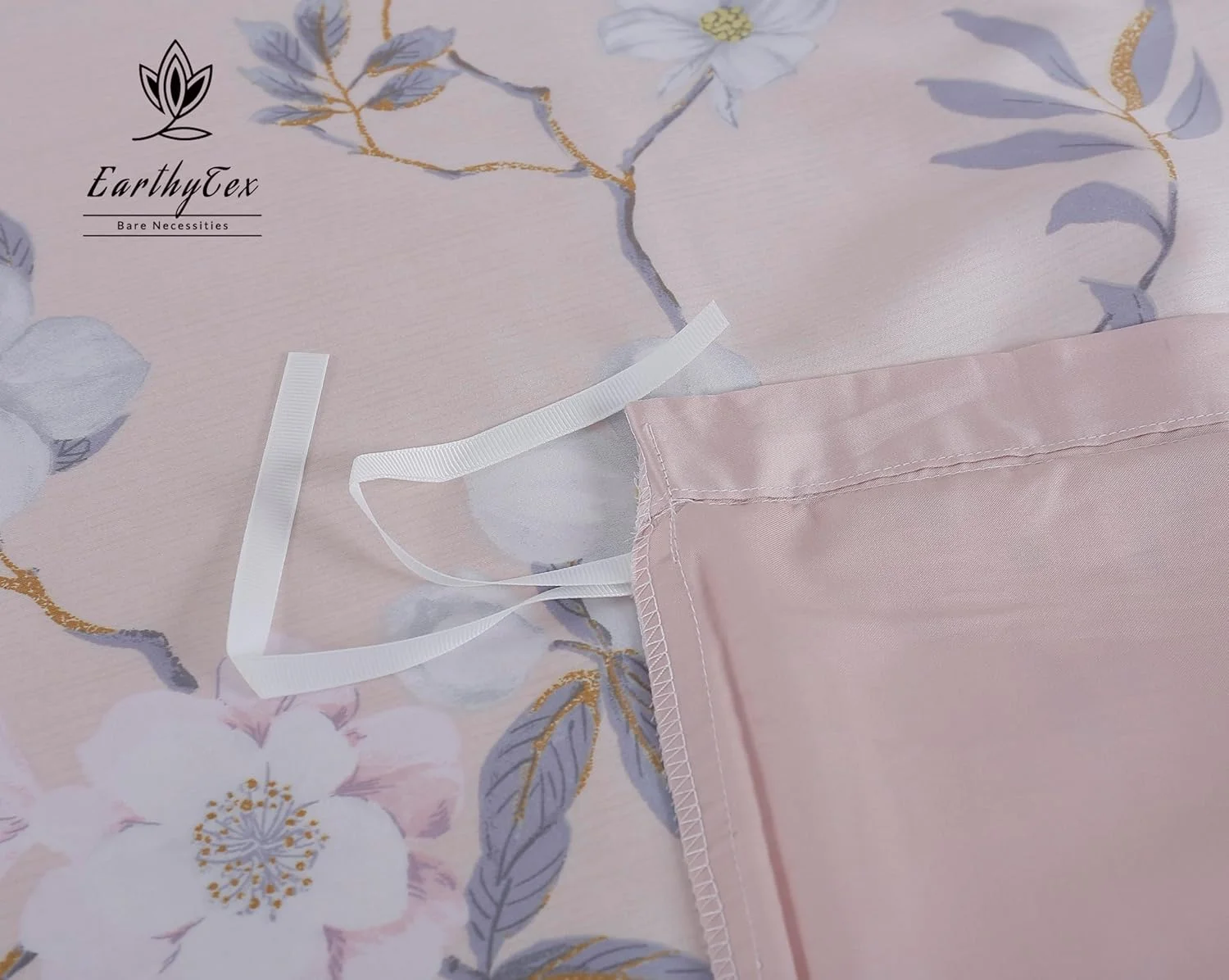 ست ملحفه الیاف لایوسل 100% طبیعی با طرح گلدار (شکوفه پاستیلی، کینگ)