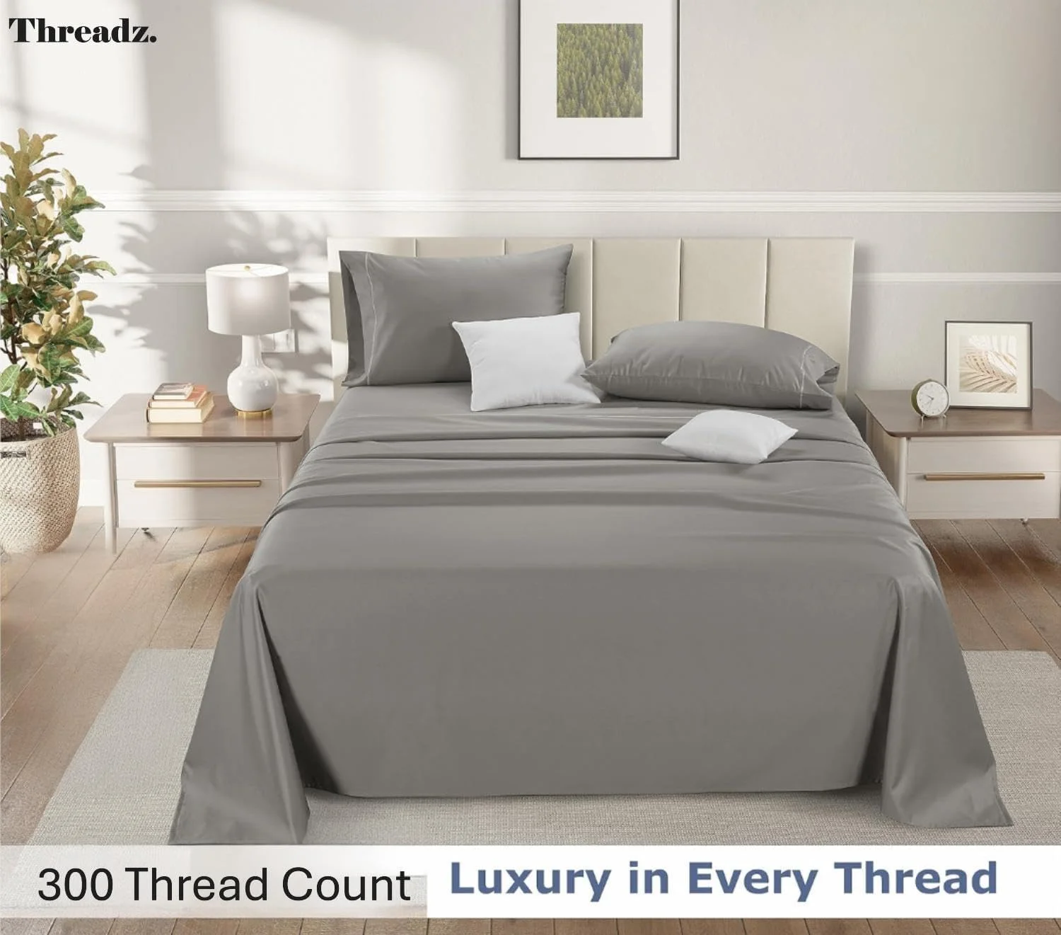 ست ملحفه کشدار از جنس پنبه مصری %۱۰۰ – فوقالعاده نرم، تنفسپذیر، پنبه پرکاله با الیاف بلند، جیب عمیق – شامل ۱ ملحفه کشدار و ۲ روبالشی – کالای خواب با کیفیت عالی (خاکستری، ۱۸۰X۲۰۰) ست ملحفه کشدار از جنس پنبه مصری %۱۰۰ – فوقالعاده نرم، تنفسپذیر، پنبه پرکاله با الیاف بلند، جیب عمیق – شامل ۱ ملحفه کشدار و ۲ روبالشی – کالای خواب با کیفیت عالی (خاکستری، ۱۸۰X۲۰۰)