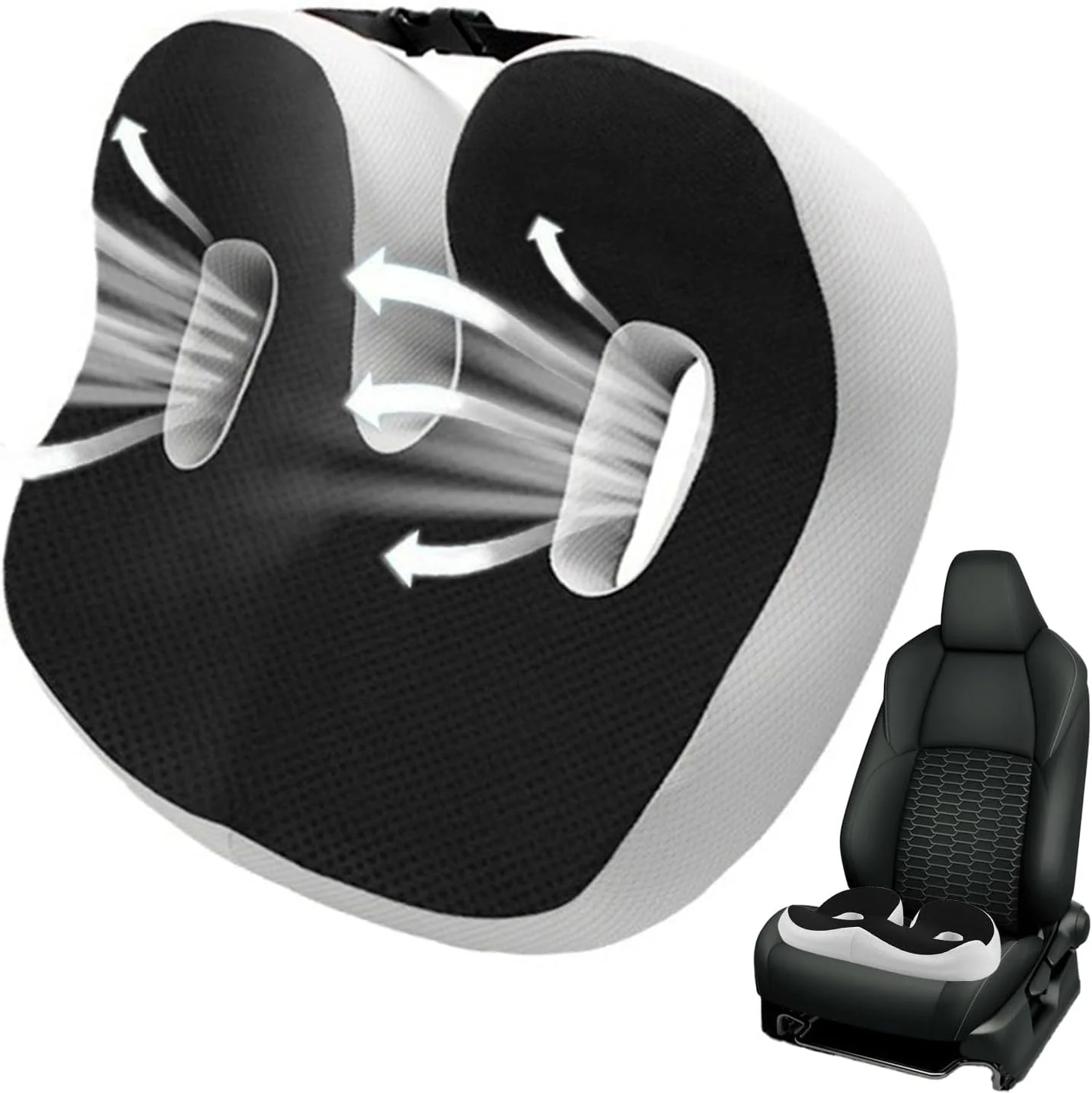 بالشتک صندلی کار، بالشتک فوم صندلی خودرو راحت | پد مناسب برای نشستن طولانی مدت رانندگان، کارگران و دانشجویان برای نوشتن، رانندگی و یادگیری