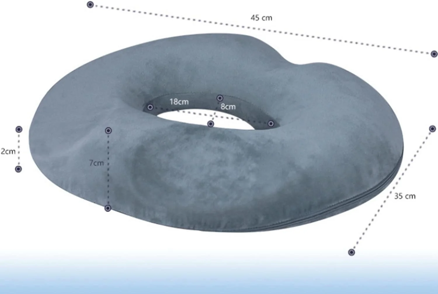 بالشتک دوناتی SKEIDO، بالشتک صندلی هموروئید، طبی، مناسب دنبالچه، صندلی پروستات، فوم حافظه دار، خاکستری، 1 عدد بالشتک دوناتی SKEIDO، بالشتک صندلی هموروئید، طبی، مناسب دنبالچه، صندلی پروستات، فوم حافظه دار، خاکستری، 1 عدد