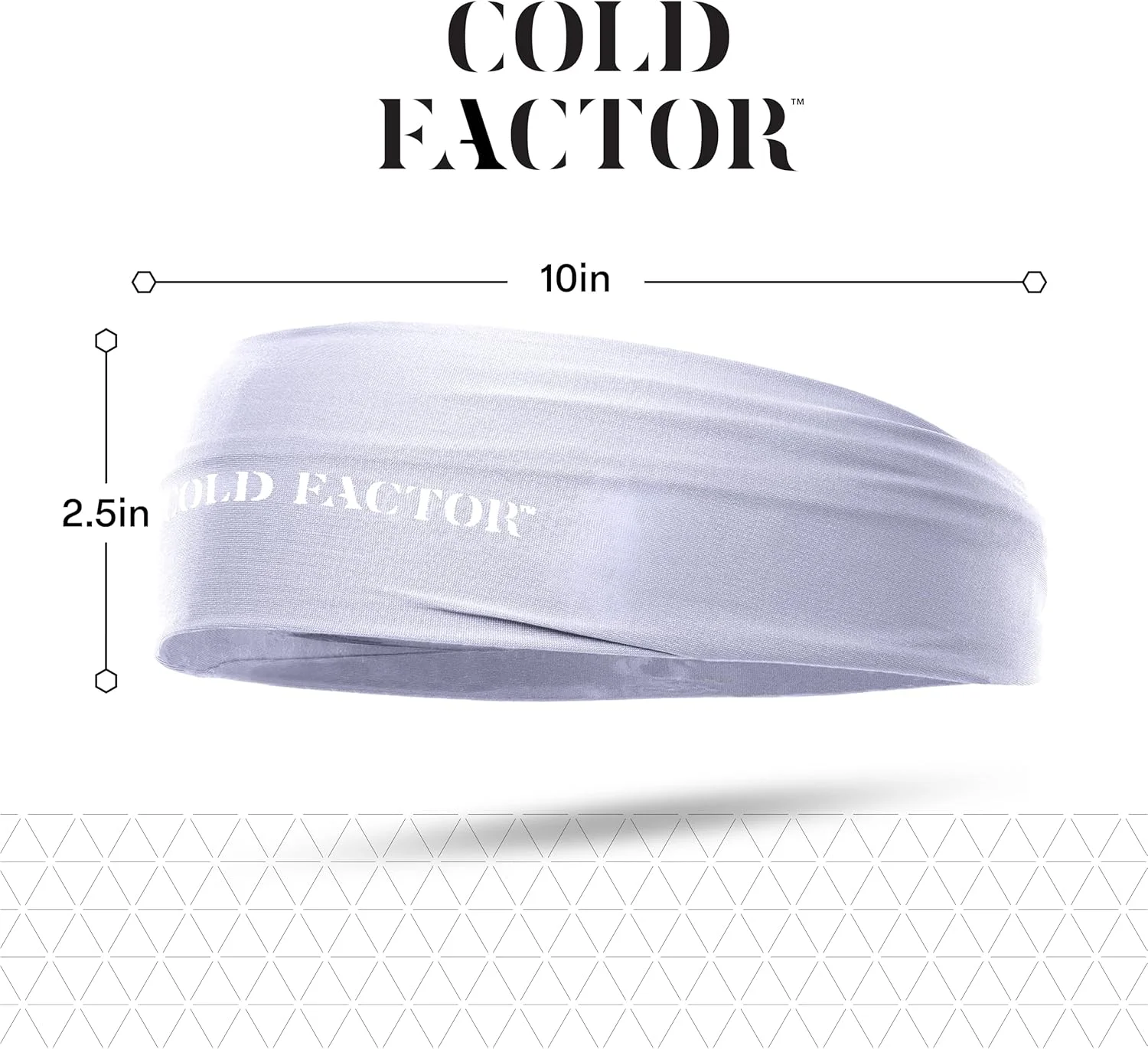 هدبند خنک کننده فوری COLD FACTOR، بسته 3 عددی | راحتی تبخیری پیشرفته برای ورزش و فضای باز | محافظت UPF 50+ | خنکی طولانی مدت | ایده آل برای تناسب اندام، پیاده روی، یوگا و دویدن