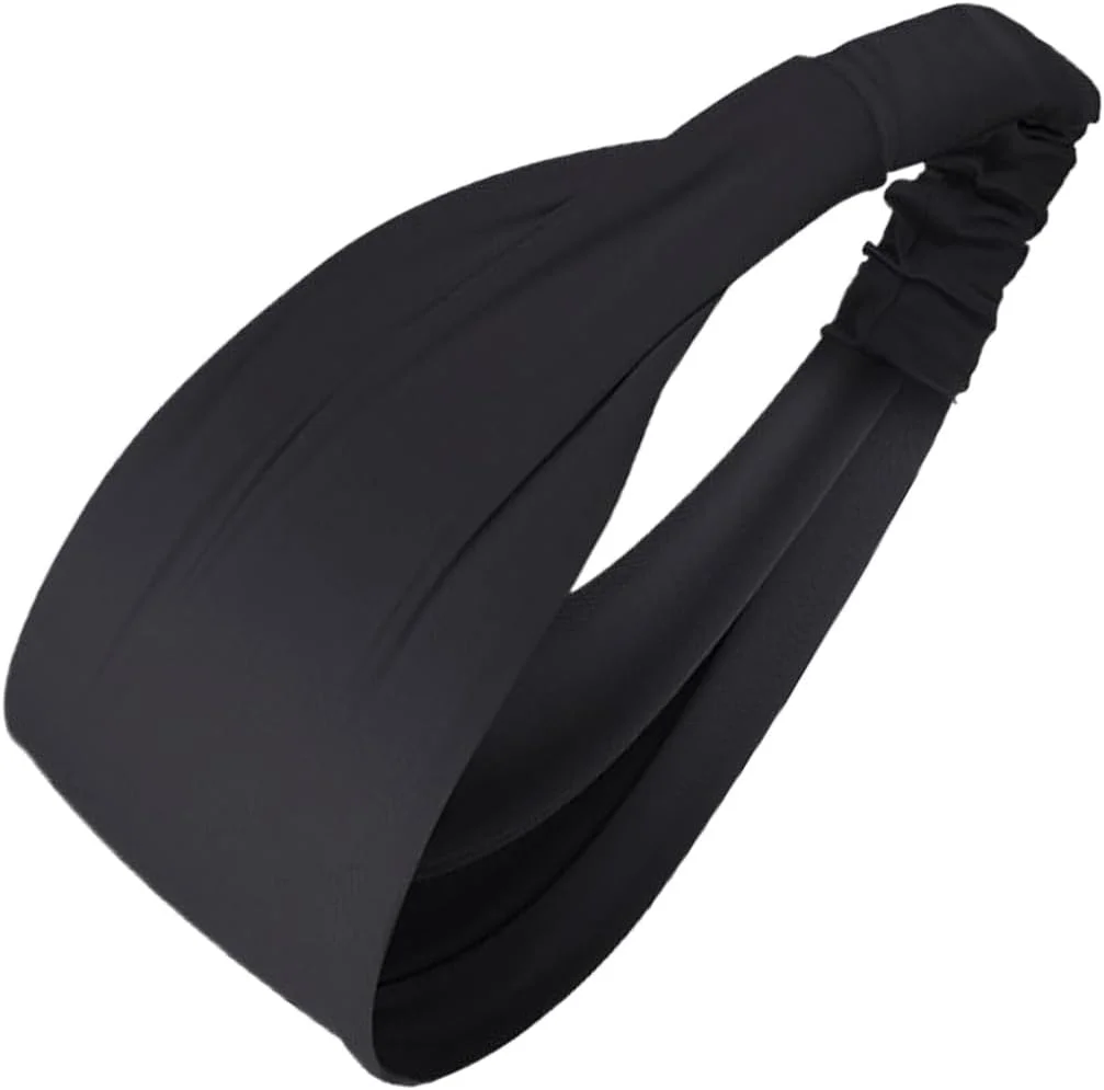 هدبند پهن زنانه | هدبند خنک کننده فوری برای دویدن - هدبند کشی رطوبت گیر برای کمپینگ، دوچرخه سواری، تنیس، گلف، پیاده روی و باشگاه