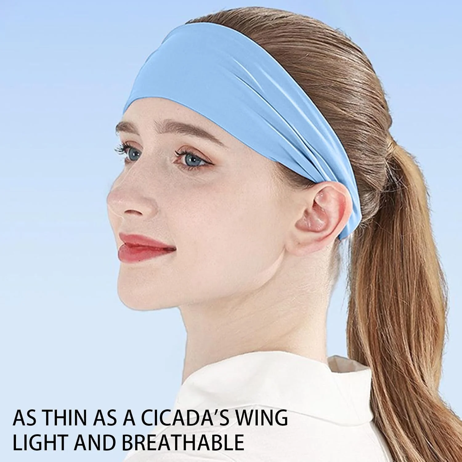 هدبند ورزشی خنک کننده، مناسب برای یوگا، دویدن، ورزش، باشگاه، جذب رطوبت، ضد لغزش، کشسان، مناسب برای ورزش، دویدن، تنیس، دوچرخه سواری، گلف، تناسب اندام، پیاده روی، دوچرخه سواری، باشگاه