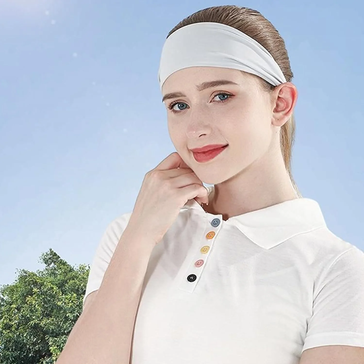 هدبند خنک کننده، هدبند ورزشی مناسب یوگا، دویدن، ورزش و باشگاه - هدبند رطوبت گیر برای ورزش، یوگا، دوچرخه سواری، گلف، کمپینگ، پیاده روی و باشگاه