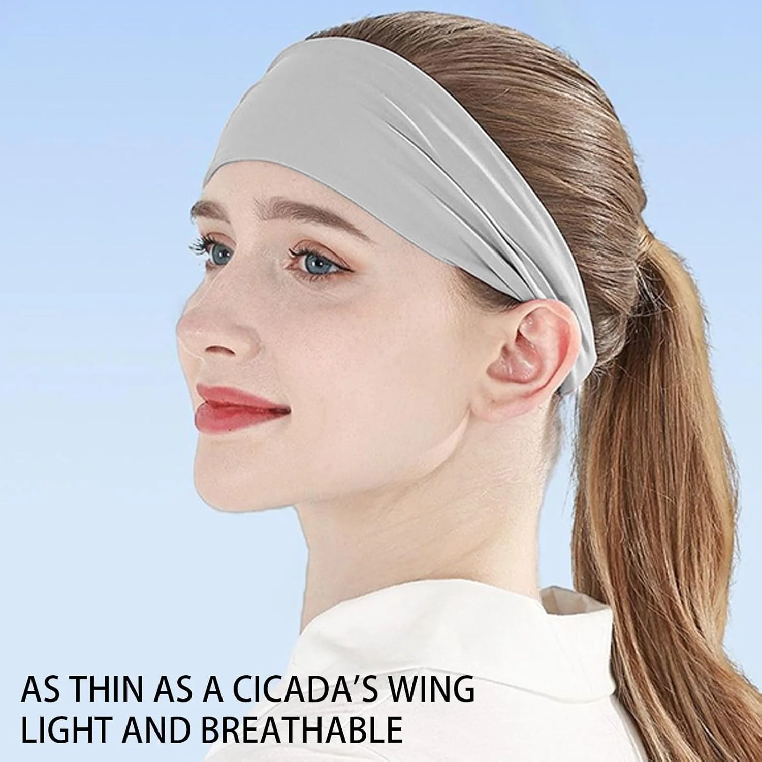 هدبند خنک کننده - هدبند عرق گیر خنک کننده برای تمرین | هدبند ورزشی نرم و الاستیک با قابلیت جذب رطوبت برای یوگا، دویدن، پیاده روی، کمپینگ، گلف، تنیس، دوچرخه سواری و تناسب اندام