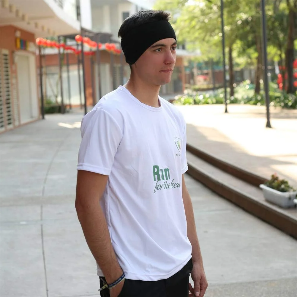 هدبند گرم کننده گوش پلار برای آقایان و بانوان (2 عددی)، گرم نگهدارنده و راحت برای استفاده روزانه، ورزش، دویدن، اسکی و غیره (مشکی-خاکستری)