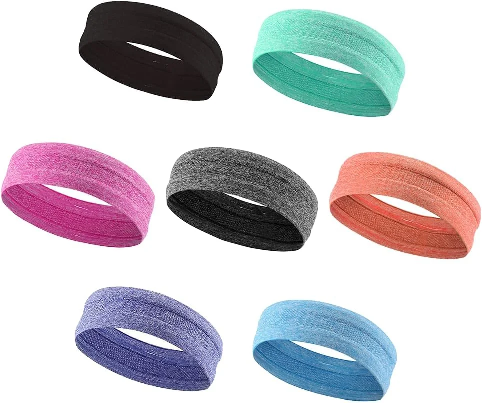 هدبند عرق گیر 3 عددی برای آقایان و بانوان - دارای گیره سیلیکونی ضد لغزش، جاذب و تنفسی مناسب ورزش