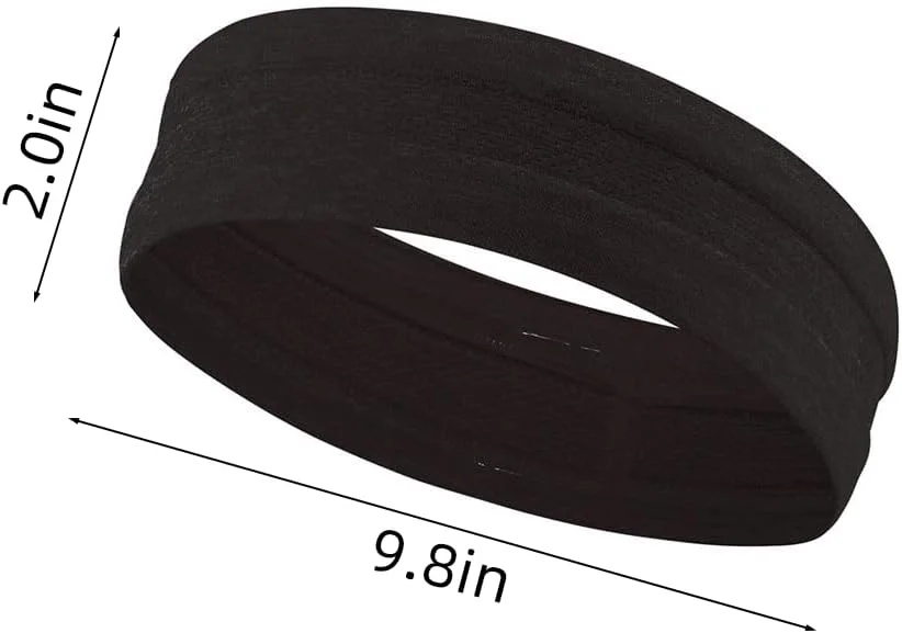 هدبند عرق گیر 3 عددی برای آقایان و بانوان - دارای گیره سیلیکونی ضد لغزش، جاذب و تنفسی مناسب ورزش