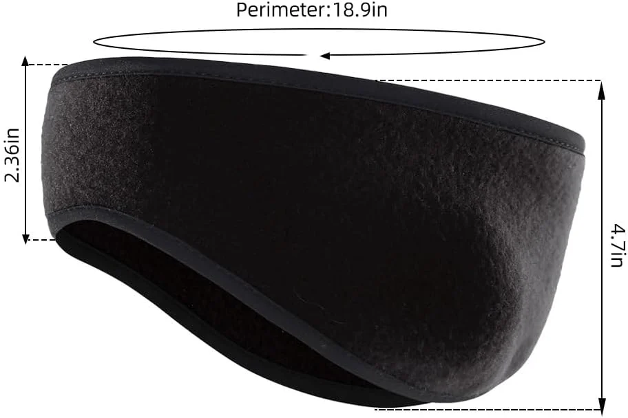 هدبند ورزشی پلار مشکی – گرم، ضد تعریق و راحت برای تمرینات ورزشی در فضای باز، تک عددی