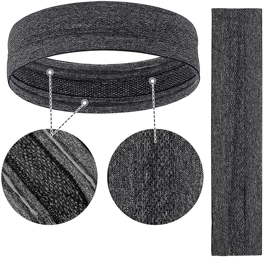 هدبند عرق گیر 3 عددی برای آقایان و بانوان - دارای گیره سیلیکونی ضد لغزش، جاذب و تنفسی مناسب ورزش