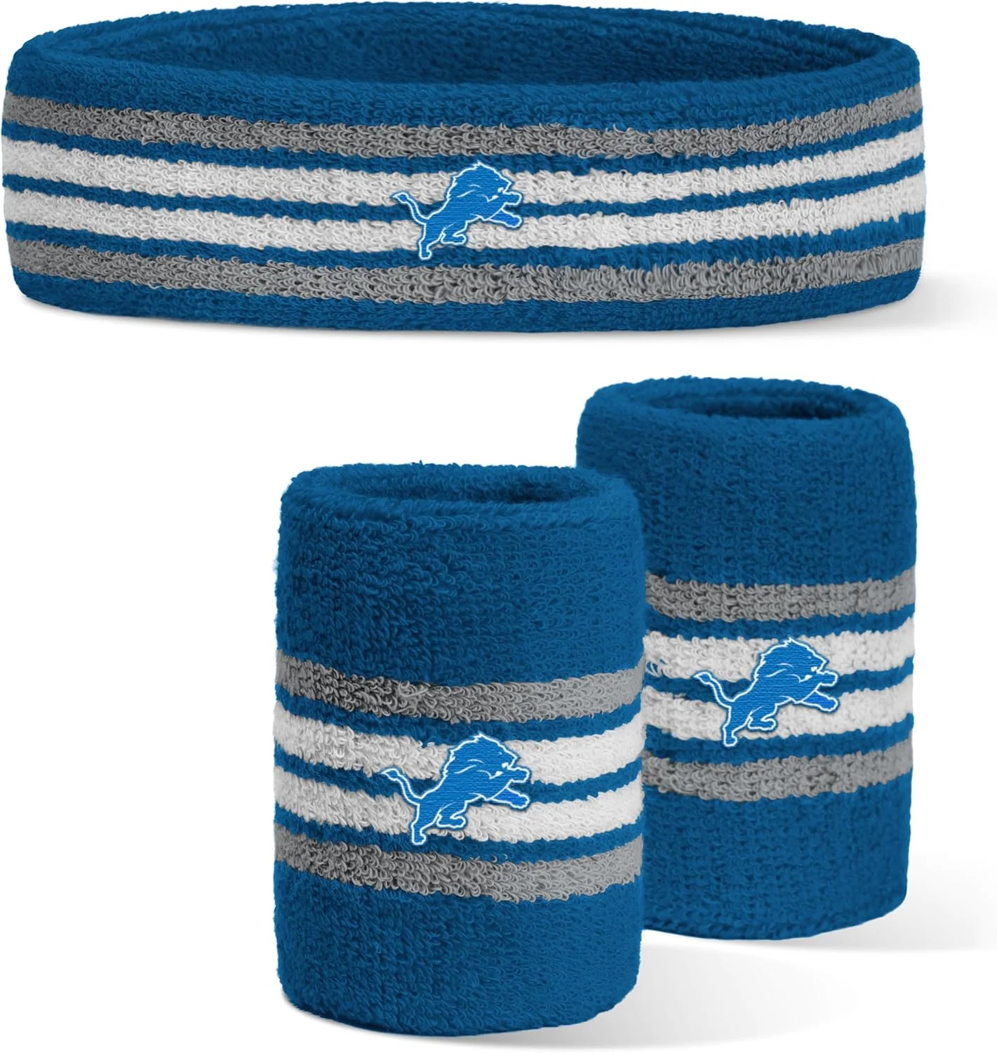 هدبند و مچ بند با طرح لوگوی تیم فوتبال دیترویت لاینز