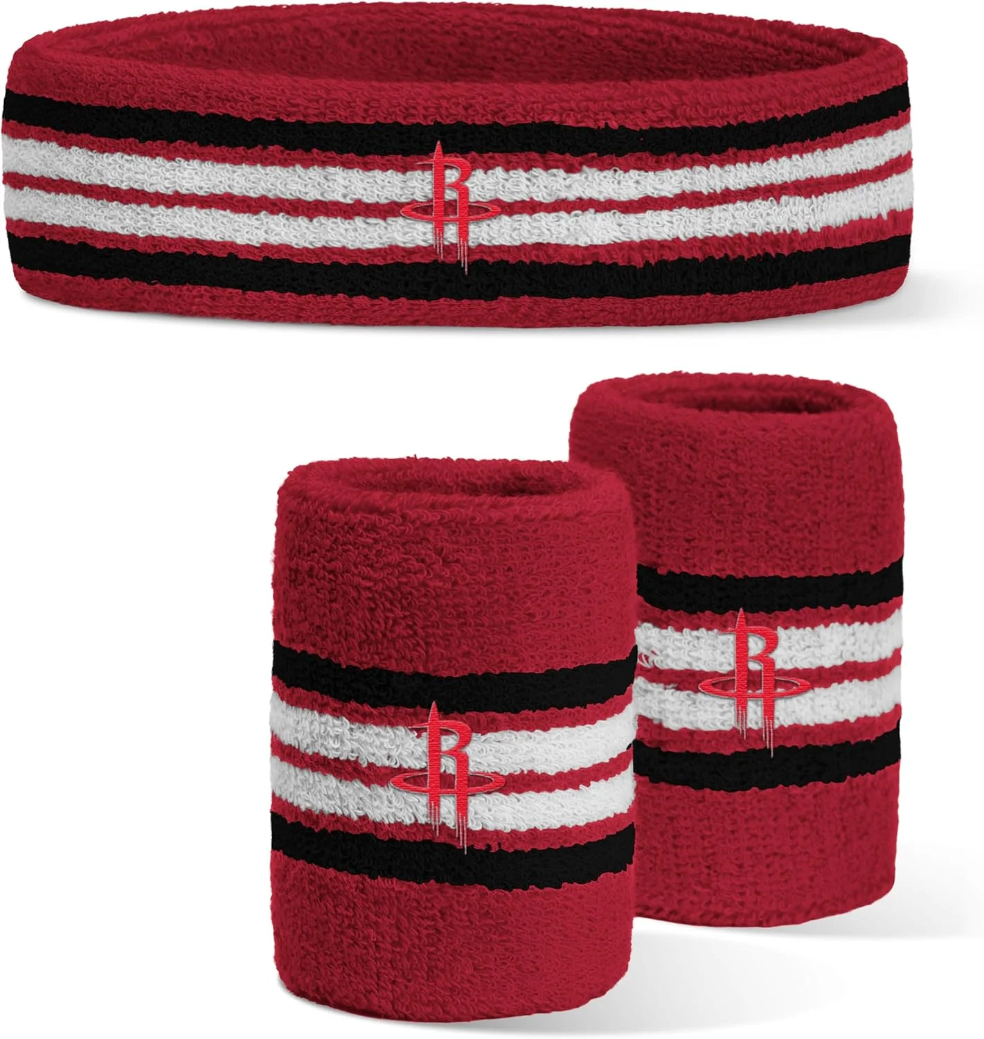 هدبند و مچ بند تیم بسکتبال هوستون راکتس با نشان رسمی