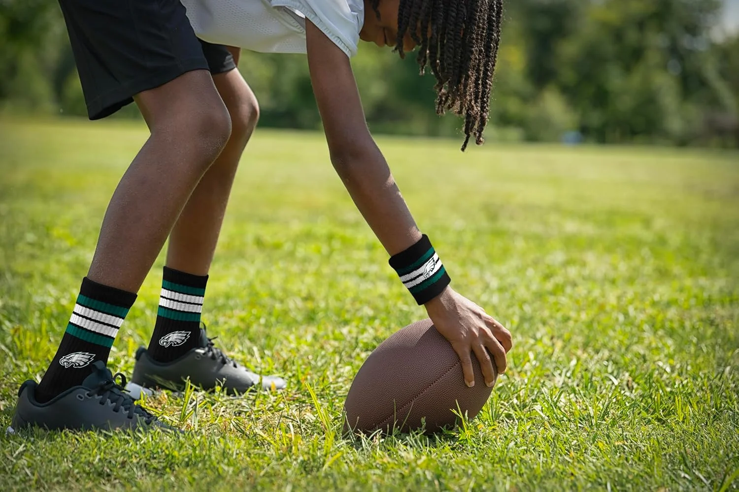 هدبند و مچ بند طرح تیم فیلادلفیا ایگلز دارای مجوز رسمی NFL