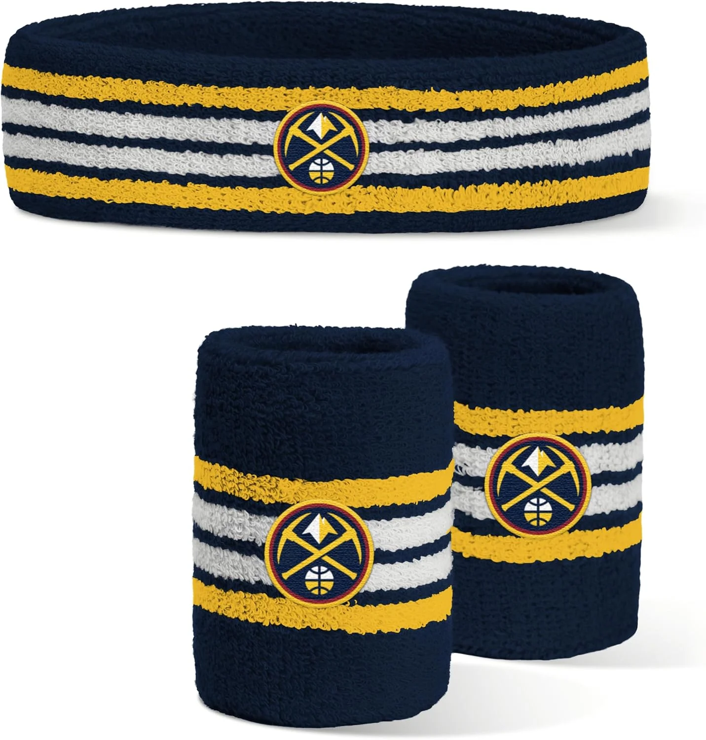 هدبند و مچ بند طرح لوگوی تیم دنور ناگتس NBA، رنگ تیمی