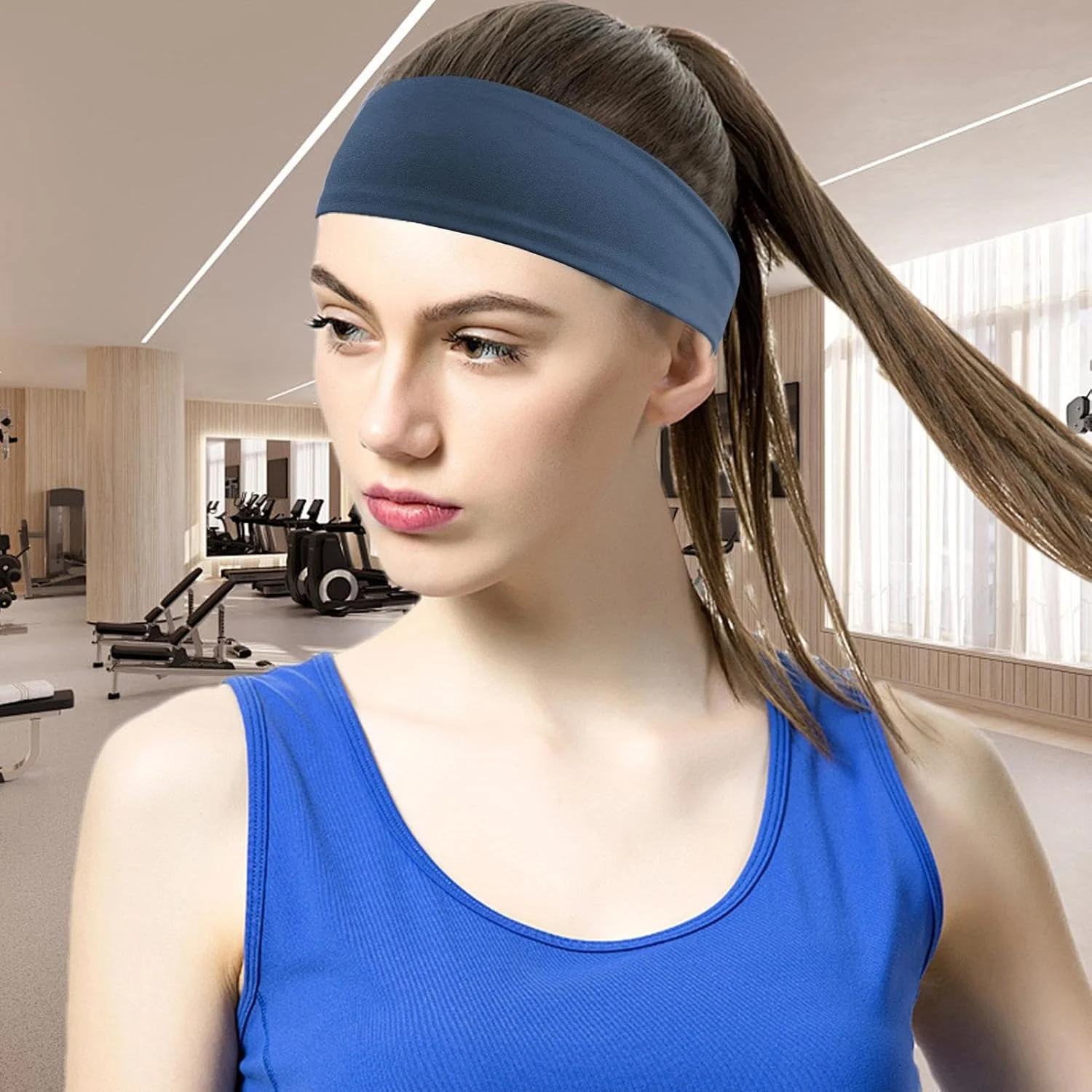 هدبند ورزشی مردانه و زنانه، هدبند یوگا، جذب کننده رطوبت مناسب دویدن، دوچرخه سواری، پیاده روی، تناسب اندام، استفاده روزانه در فضای داخلی، ساحل، فضای باز و باشگاه