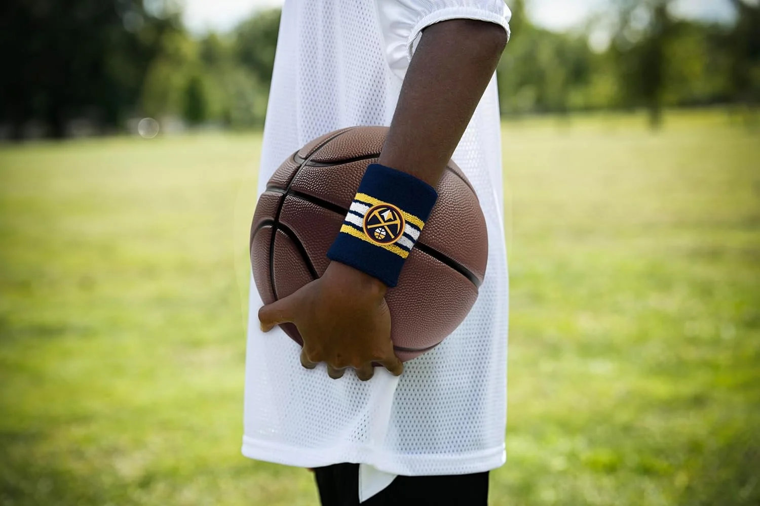 هدبند و مچ بند طرح لوگوی تیم دنور ناگتس NBA، رنگ تیمی