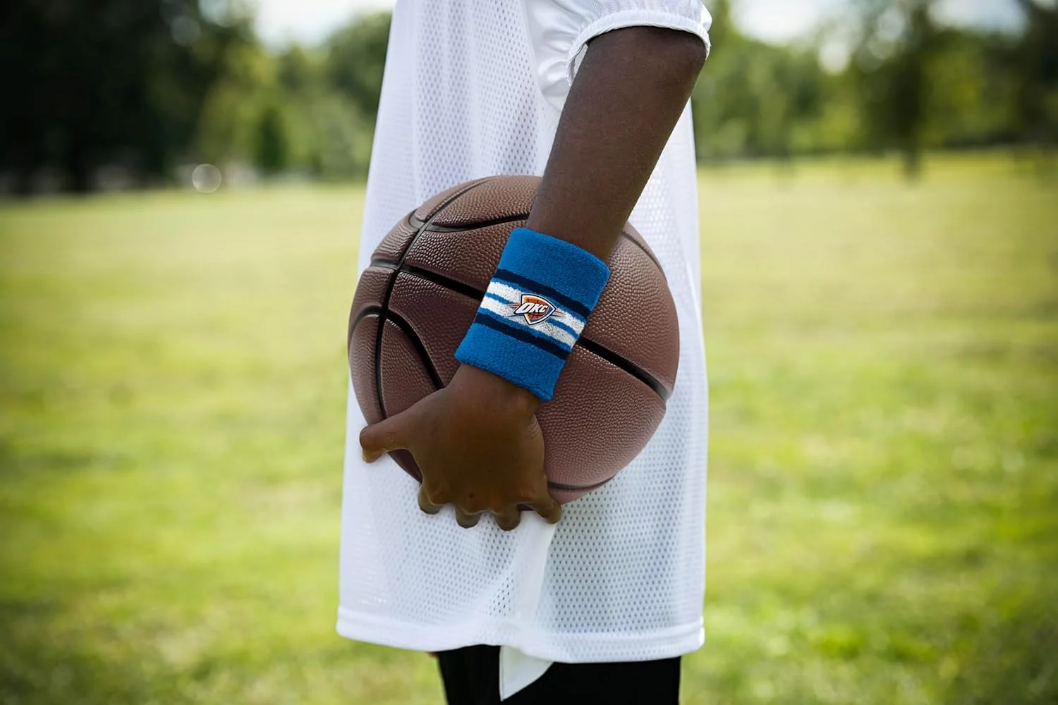 هدبند و مچ بند تیم بسکتبال اوکلاهما سیتی تاندر با آرم رسمی تیم