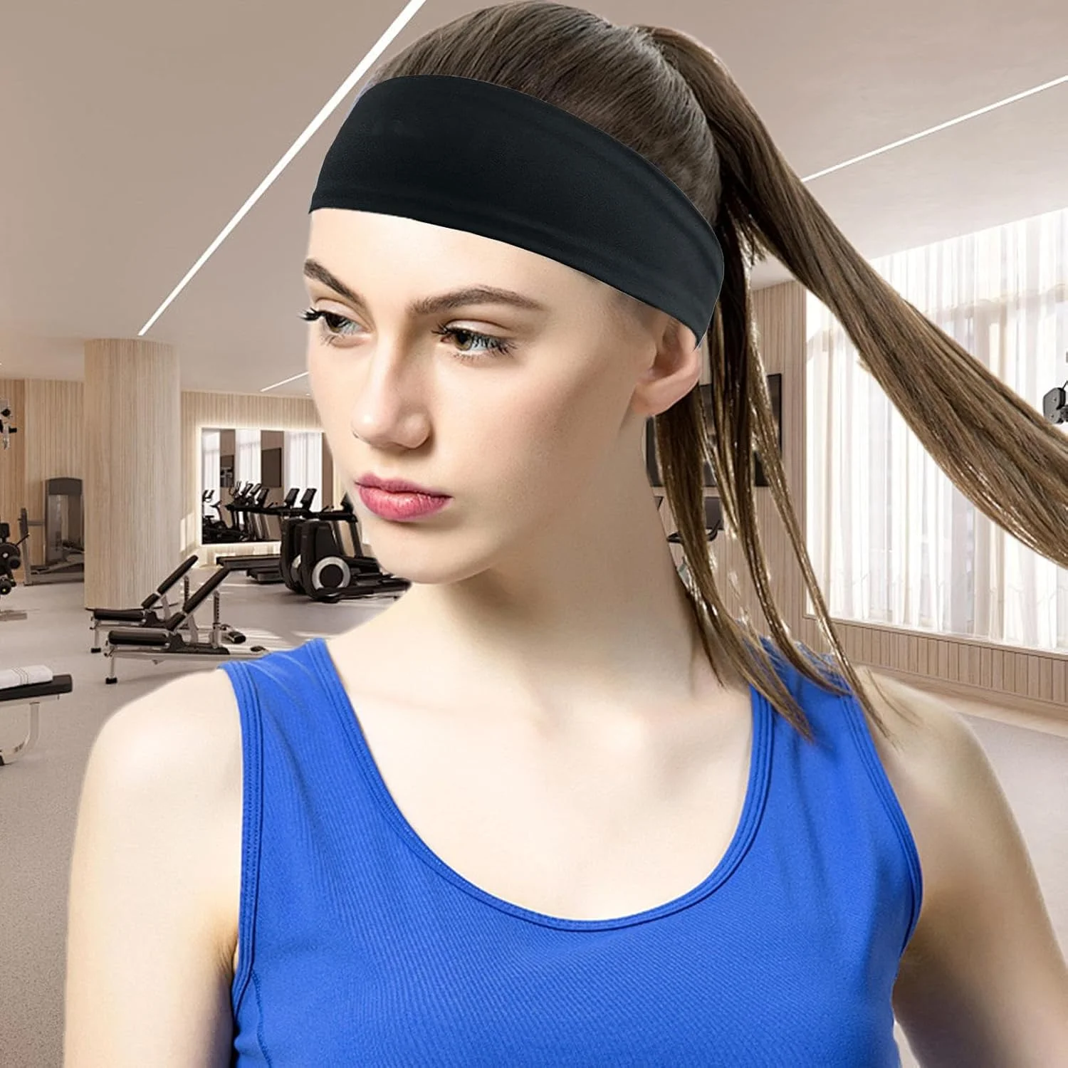 هدبند عرق گیر مردانه - هدبند ورزشی مناسب تمرینات داخل و خارج از خانه، دویدن، دوچرخه سواری، پیاده روی، ساحل، باشگاه، استفاده روزانه برای زنان و مردان