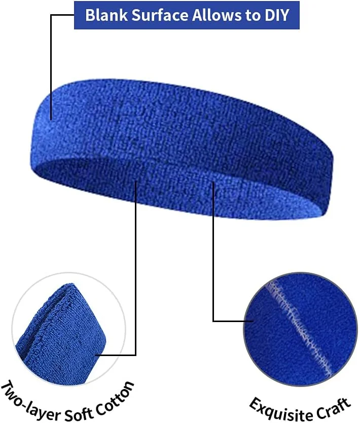 هدبند ورزشی حوله ای مشکی GOGO، بسته 2 عددی هدبند ورزشی حوله ای مشکی GOGO، بسته 2 عددی