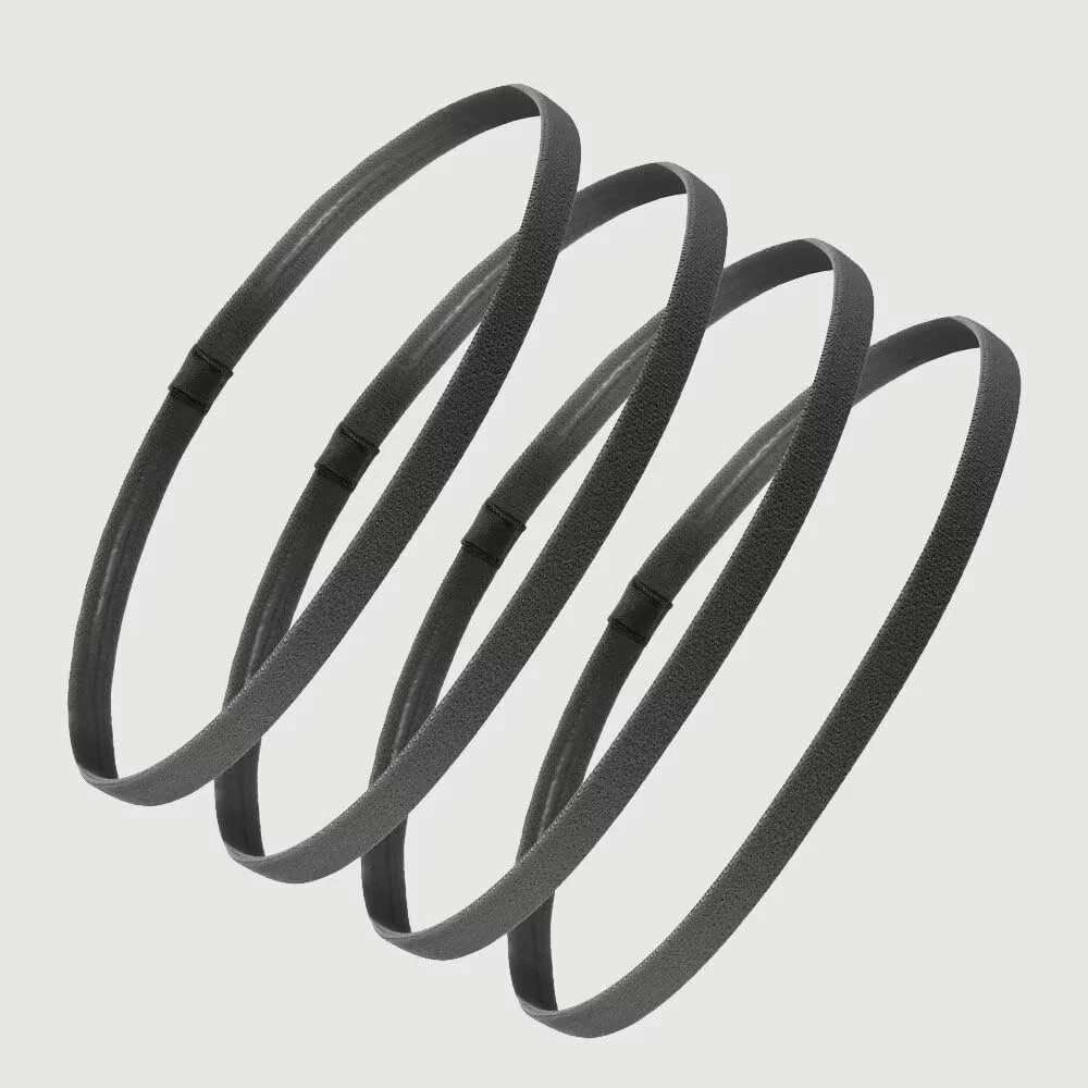 هدبند پهن ضد لغزش، بسته 4 عددی هدبند الاستیک برای ورزش و تناسب اندام