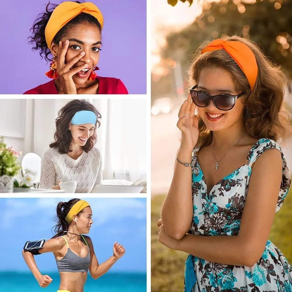 گودرن 6 عدد هدبند بوهو برای زنان، هدبندهای پهن لبه دار الاستیک و تنفسی غیر لغزنده، رنگ ثابت، مناسب آرایش، ورزش، یوگا، تزئینی برای دختران - A گودرن 6 عدد هدبند بوهو برای زنان، هدبندهای پهن لبه دار الاستیک و تنفسی غیر لغزنده، رنگ ثابت، مناسب آرایش، ورزش، یوگا، تزئینی برای دختران - A