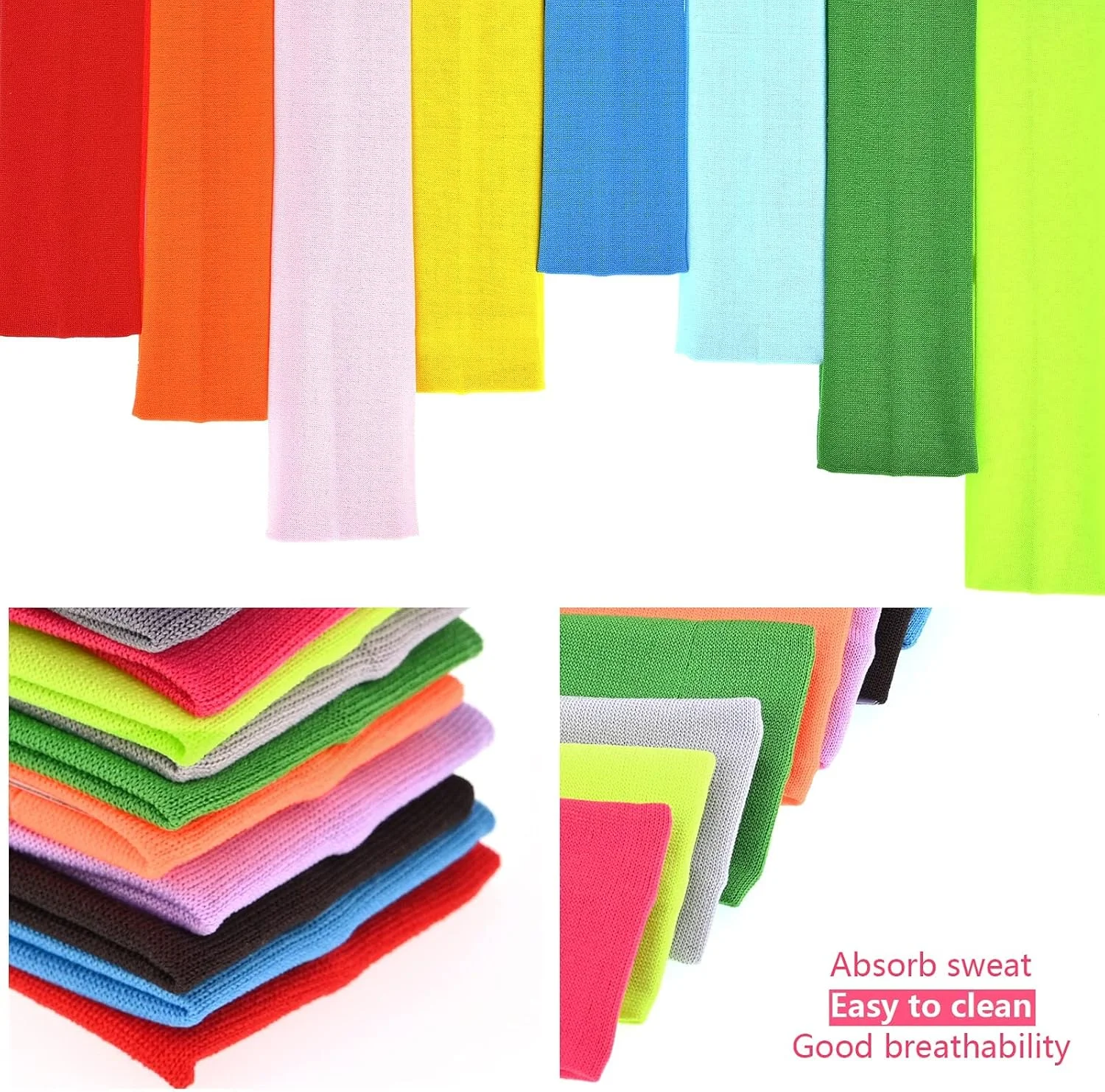 هدبند کشی نخی، هدبندهای ورزشی رنگارنگ یوگا با قابلیت نگهداری مو هدبند کشی نخی، هدبندهای ورزشی رنگارنگ یوگا با قابلیت نگهداری مو