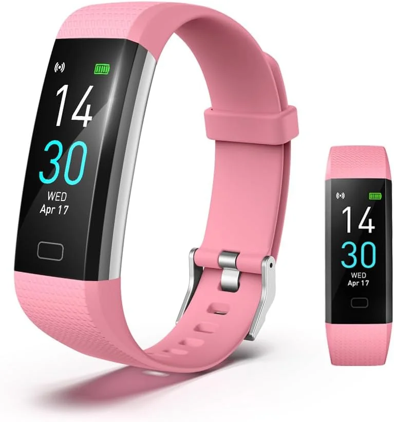 ردیاب تناسب اندام با قابلیت پایش فشار خون، ضربان قلب، اکسیژن خون، فعالیت، خواب و دما، ساعت هوشمند ضدآب IP68، گام شمار برای کودکان، مردان و زنان مدل S5