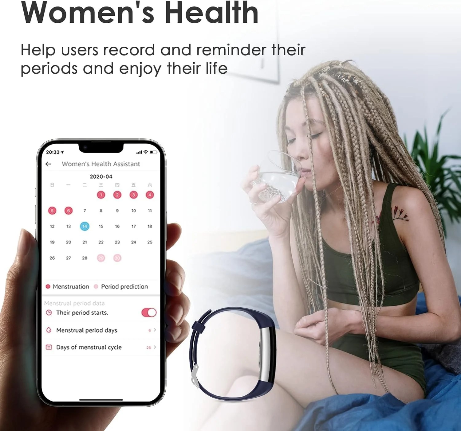 ردیاب تناسب اندام با گام شمار/کالری/کرنومتر، ردیاب فعالیت با پایشگر ضربان قلب، IP68، ردیاب سلامت با پایشگر خواب، ساعت هوشمند، ساعت گام شمار برای زنان مردان کودکان (آبی)