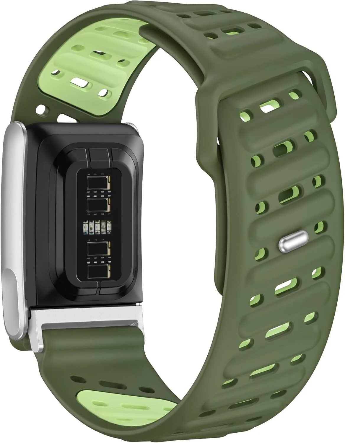 بند سیلیکونی ورزشی جایگزین اصلاح شده دادو سازگار با WHOOP 5.0، One، Peak و Life Fitness Tracker - تنفس پذیر، بادوام و راحت | مناسب برای Whoop Gen 4 نیست