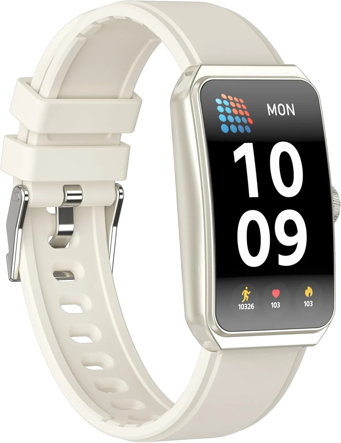 ردیاب تناسب اندام با ضربان قلب، اکسیژن خون، پایش خواب، ساعت هوشمند برای زنان و مردان، ساعت تناسب اندام ضد آب، بیش از 100 حالت ورزشی، ردیاب فعالیت با ردیاب گام برای اندروید و iOS