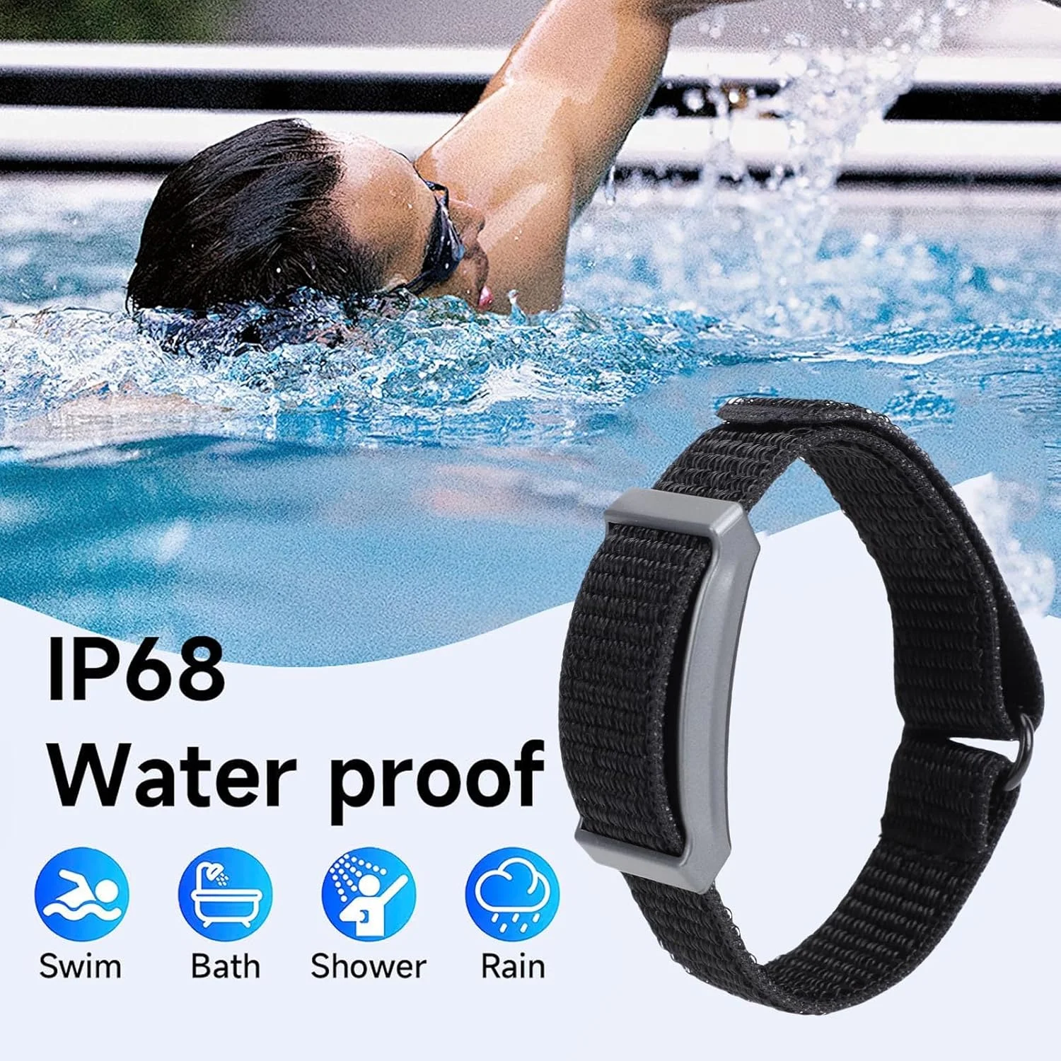 دستبند هوشمند Cryfokt، ردیاب فعالیت و تناسب اندام، پایش خواب 24 ساعته، پایش مداوم ضربان قلب و استرس، مچ بند هوشمند 173 حالت ورزشی، 100+ حالت ورزشی