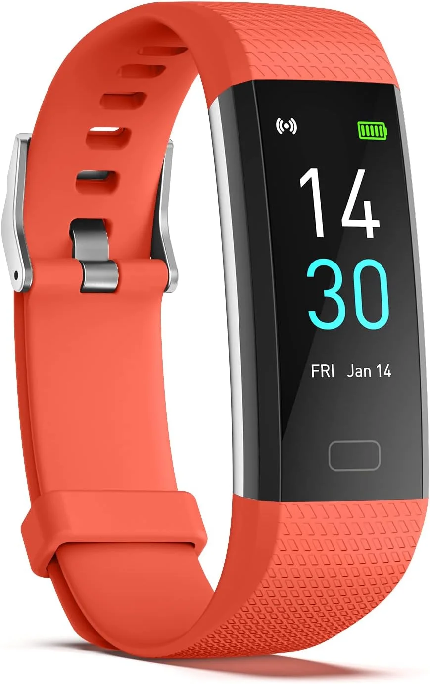 ردیاب تناسب اندام ENGERWALL با گام شمار / کالری / کرنومتر، ردیاب فعالیت با نمایشگر ضربان قلب، IP68، ردیاب سلامت با ردیاب خواب، ساعت هوشمند، ساعت گام شمار برای زنان مردان کودکان