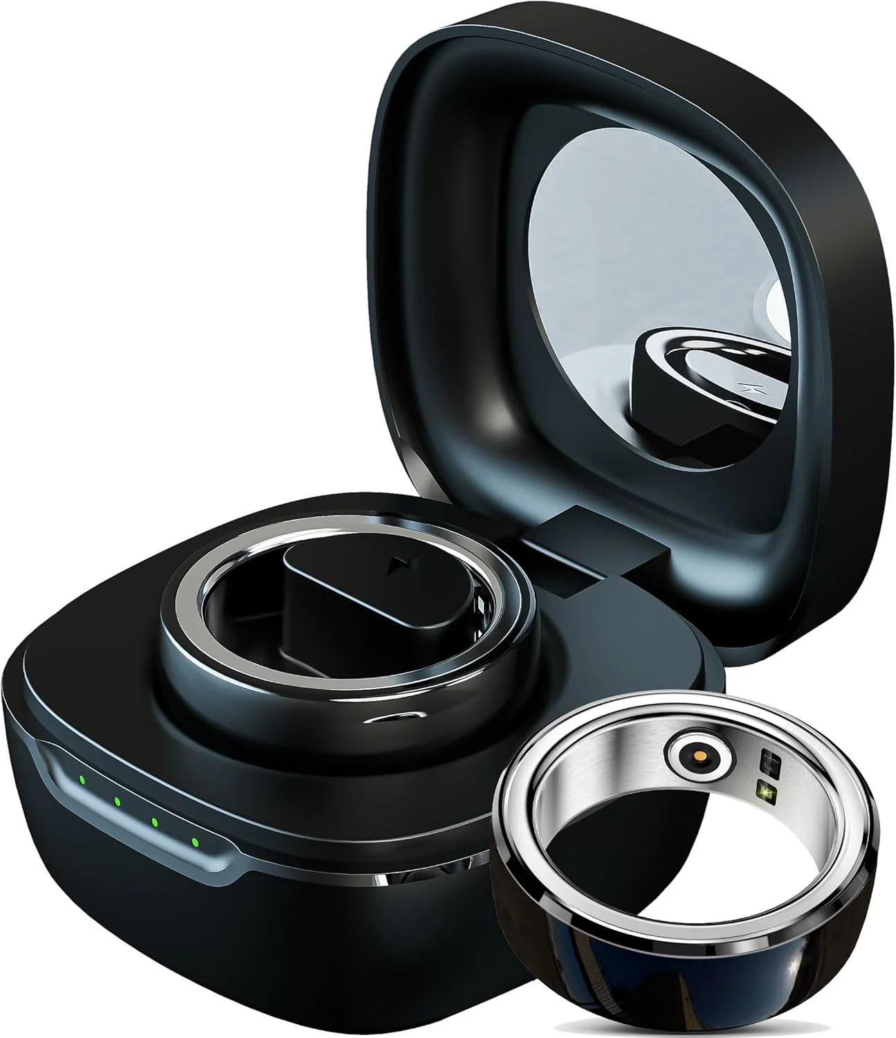 حلقه هوشمند Excefore، حلقه تناسب اندام 19.8 میلی‌متری، پایشگر ضربان قلب، ردیاب خواب، حلقه فشار خون، گام شمار، ردیاب تناسب اندام ضد آب، بدون نیاز به اشتراک برنامه، عمر باتری طولانی، مشکی