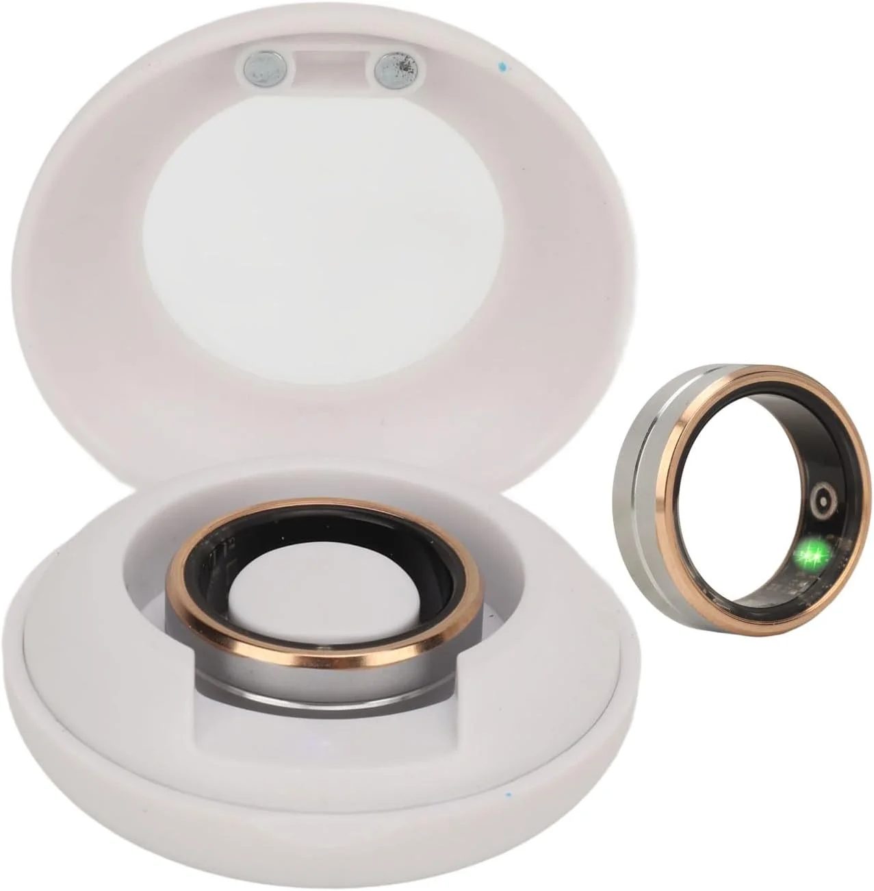 ردیاب هوشمند سلامتی گونیک برای آقایان و بانوان، ردیاب تناسب اندام ضد آب IP68 با قابلیت ردیابی خواب، ضربان قلب و اکسیژن خون، برنامه JYouPro برای IOS و اندروید، 7 روز عمر باتری (سایز 12)