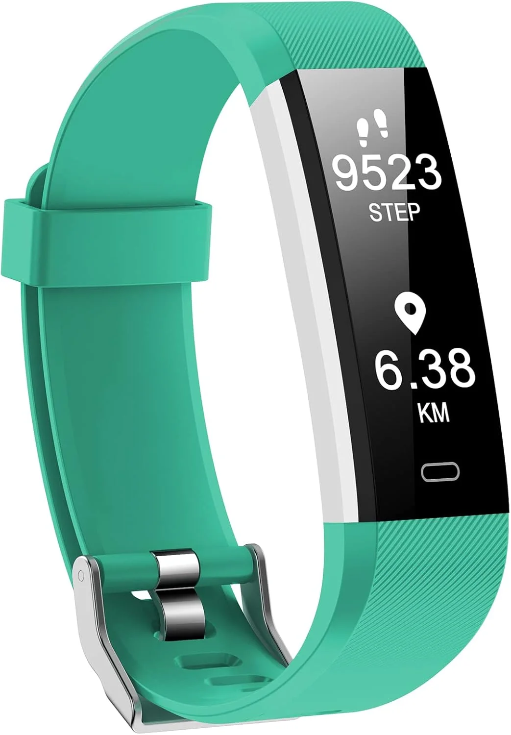 ردیاب تناسب اندام کومل با نمایشگر ضربان قلب، ردیاب فعالیت ضد آب با گام شمار و نمایشگر خواب، کالری، ردیابی گام برای زنان و مردان - سبز