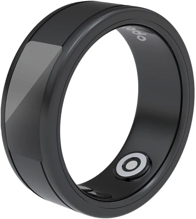 حلقه هوشمند ردیاب سلامت و تناسب اندام نکست استور - نظارت بر خواب، ضربان قلب، فعالیت روزانه و سطح استرس - طراحی شیک و سبک وزن برای آقایان و بانوان (مشکی)