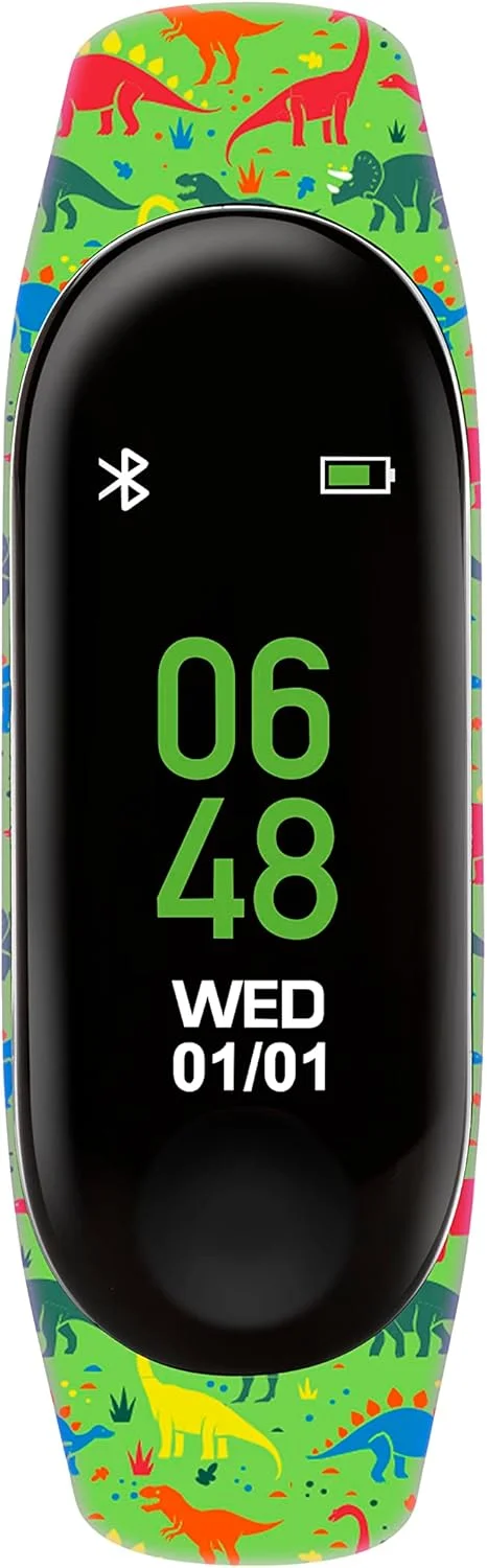 ساعت دیجیتال ردیاب فعالیت کودکان تیکرز، بند سیلیکونی سبز