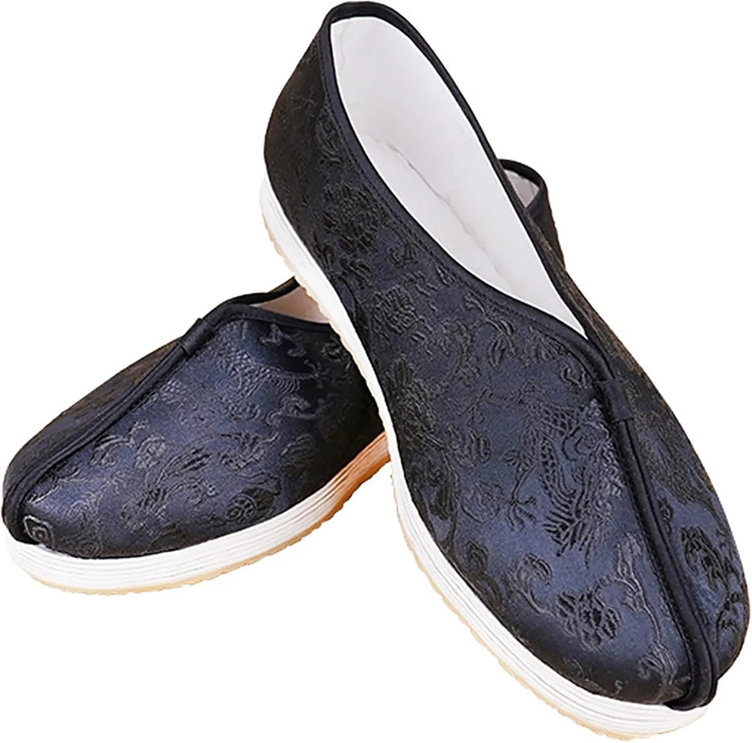 کفش‌های تای‌چی مردانه، کفش‌های کونگ‌فو، کفش‌های تای‌چی کونگ‌فو، کفش‌های پارچه‌ای پکن قدیمی، قابلیت تنفس عالی، جذابیت سنتی، پوشیدن و درآوردن آسان، برای اوقات فراغت، استفاده در داخل و خارج از منزل